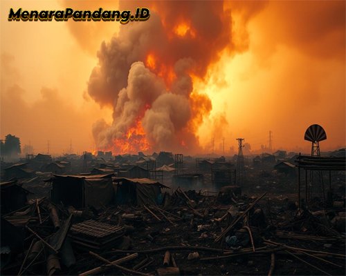 Tempat Pengepulan Limbah Plastik di Tangerang Terbakar, Asap Membubung